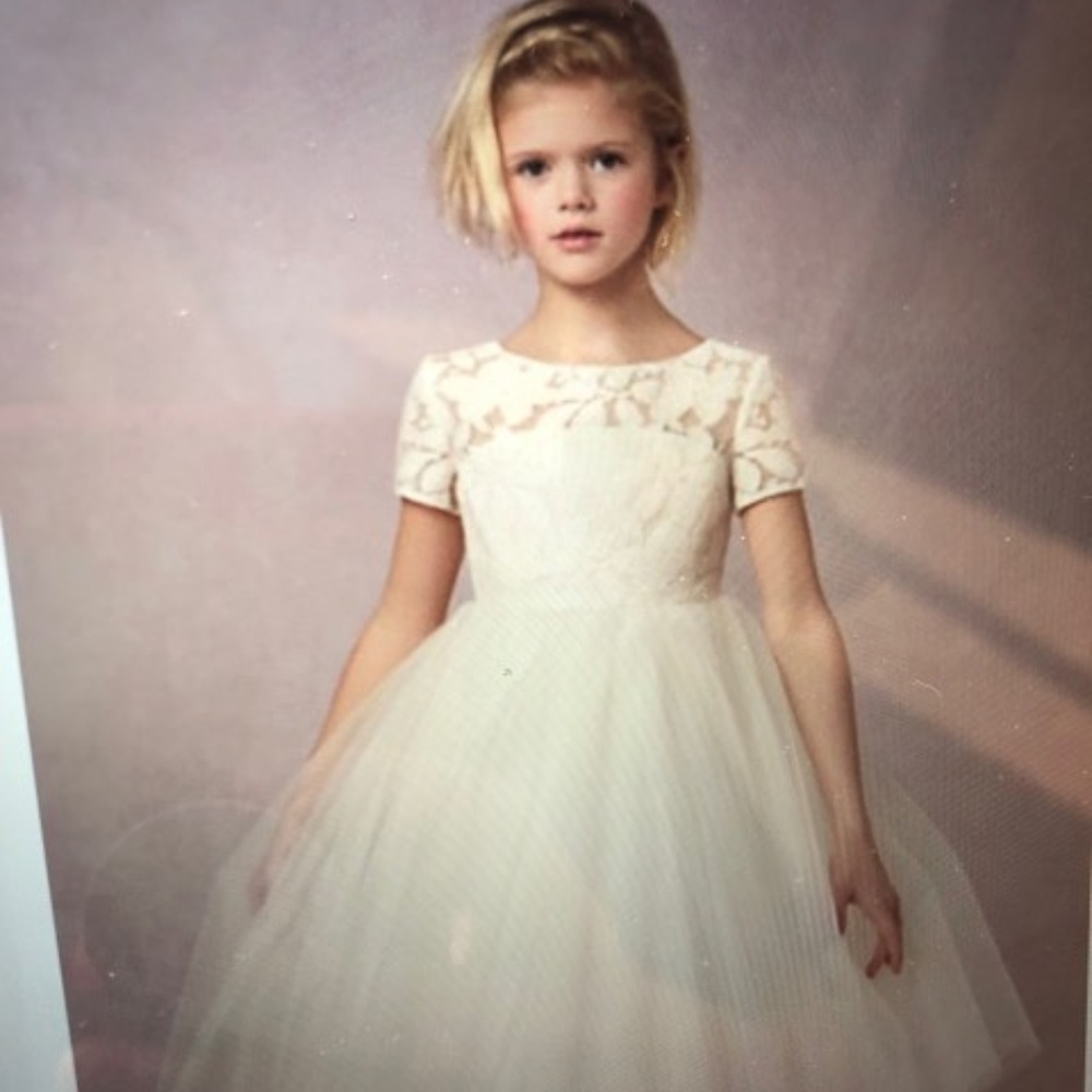 Portia Flower Girl Ivory Dress 2T